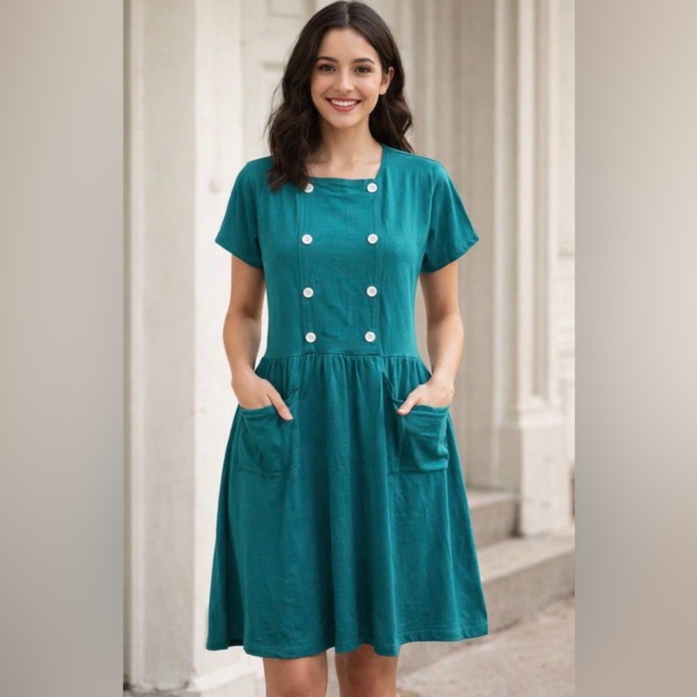 Classic comfort wear vintage dress by comfort concept Small women’s - Picture 12 of 12